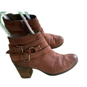 Josef Seibel Brown leather Britney 02 ankle boots 37 (US 6) Made in Germany